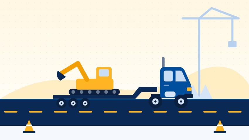 نقل المعدات والحمولات الثقيلة